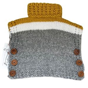 NWT - Pipits Girls Turtle Neck Sweater Pullover Short Sleeve Top Size 3/4